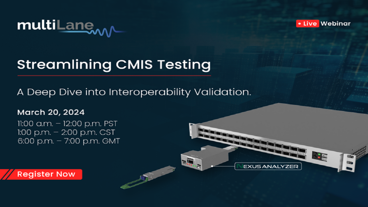 Nexus Analyzer简化 CMIS 测试